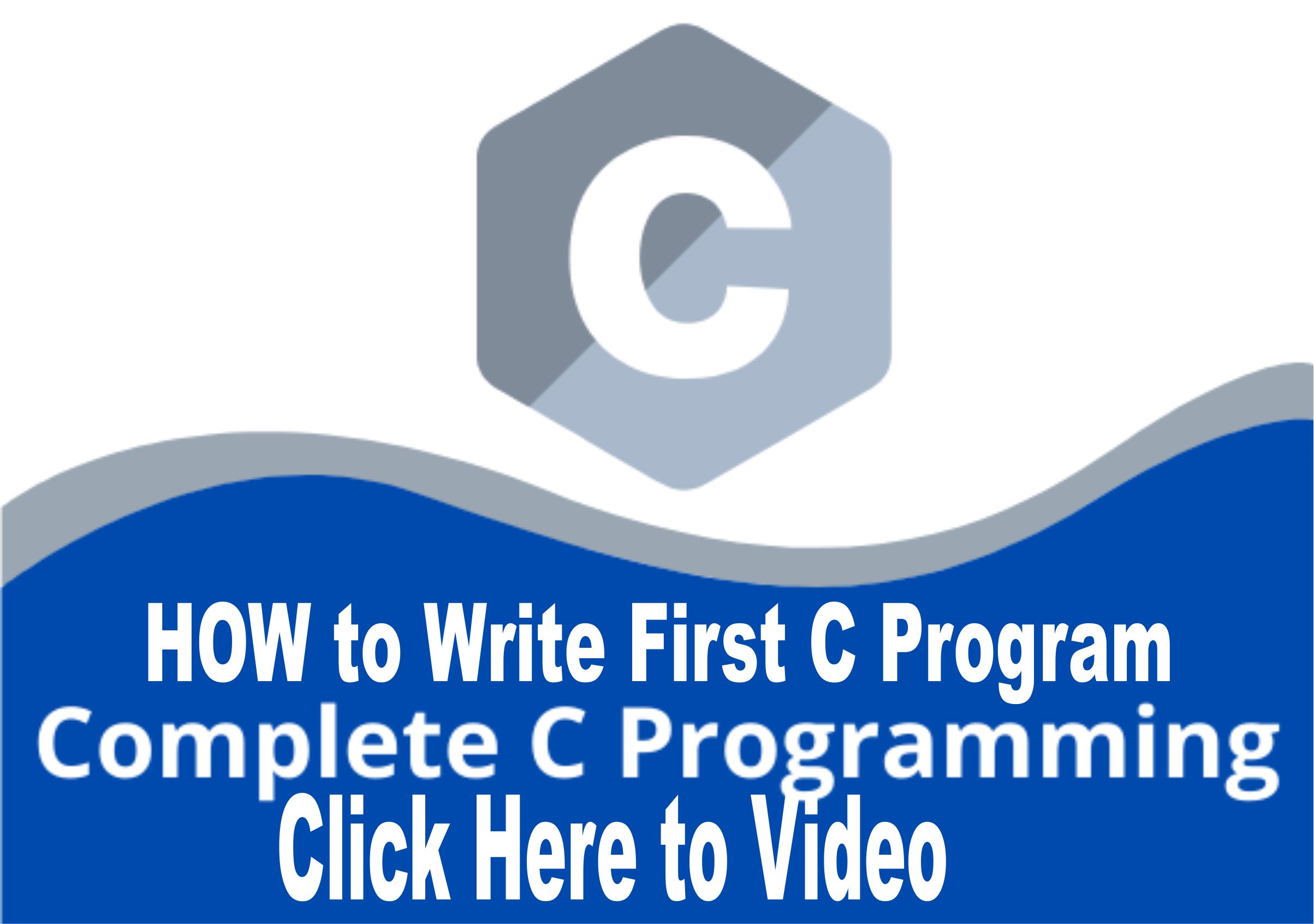 First C Program